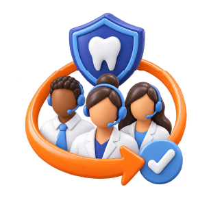 Outsourced dental billing team icon